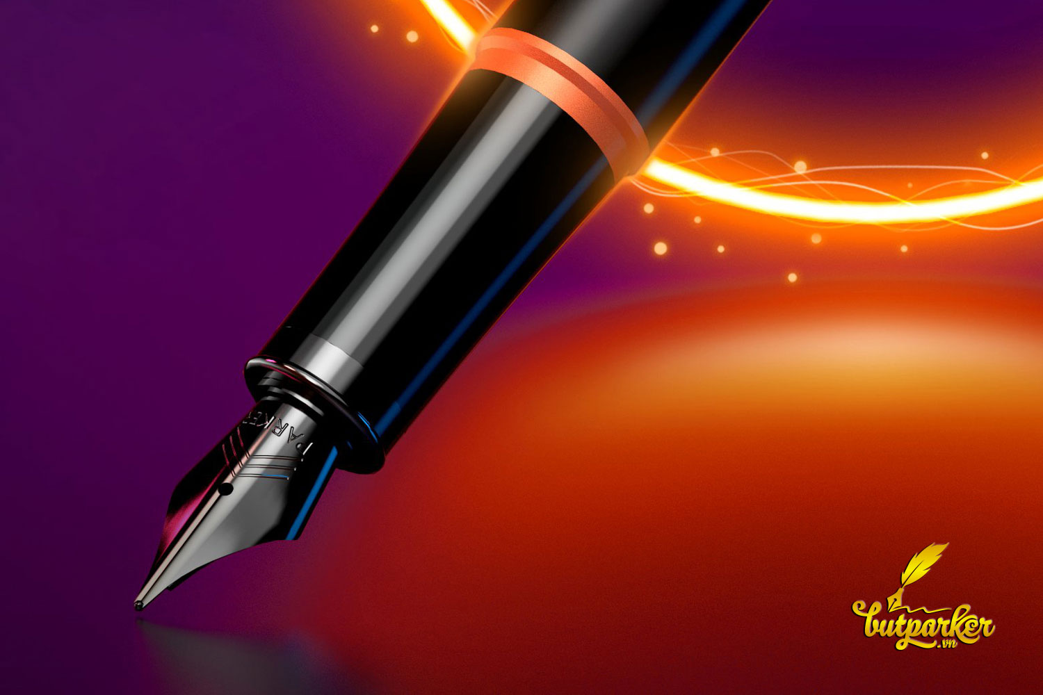 Bút máy Parker IM Vibrant Rings Flame Orange Fountain Pen 2172943
