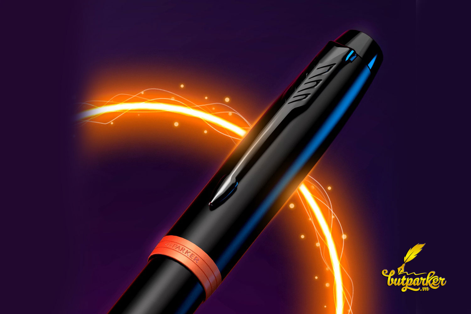 Bút máy Parker IM Vibrant Rings Flame Orange Fountain Pen 2172943