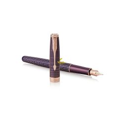 Bút máy Parker Sonnet 2017 Chiselled Silver Purple PGT Fountain Pen 1931543