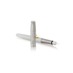 Bút máy Parker Sonnet 2017 Metal Pearl CT Fountain Pen 1931548