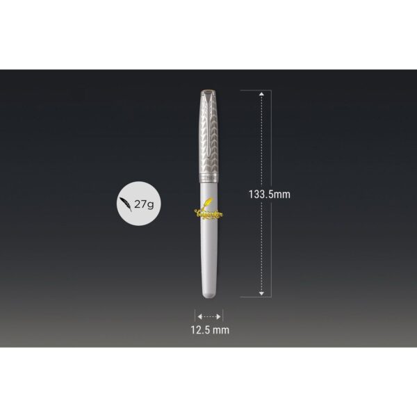 Bút dạ bi Parker Sonnet 2017 Metal Pearl CT Rollerball