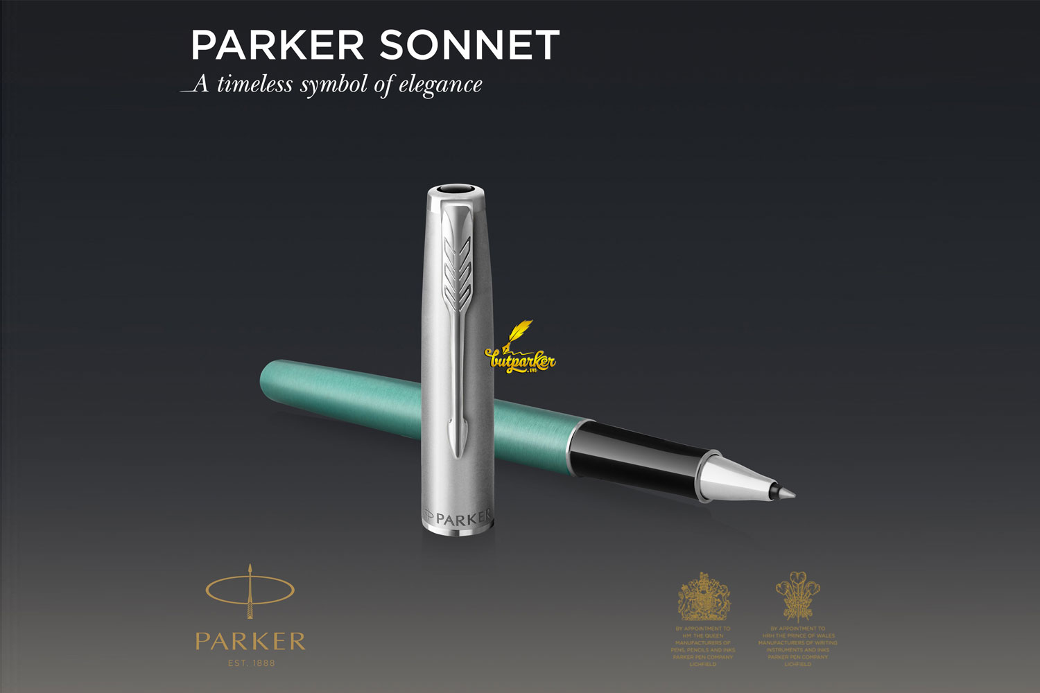 Bút dạ bi Parker Sonnet Essentials Green CT Rollerball 2169364