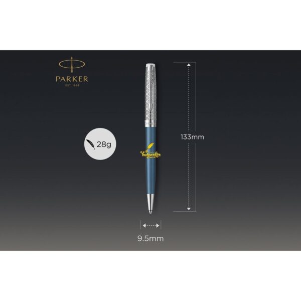 Bút bi Parker Sonnet Premium Metal Blue CT Ballpoint Pen