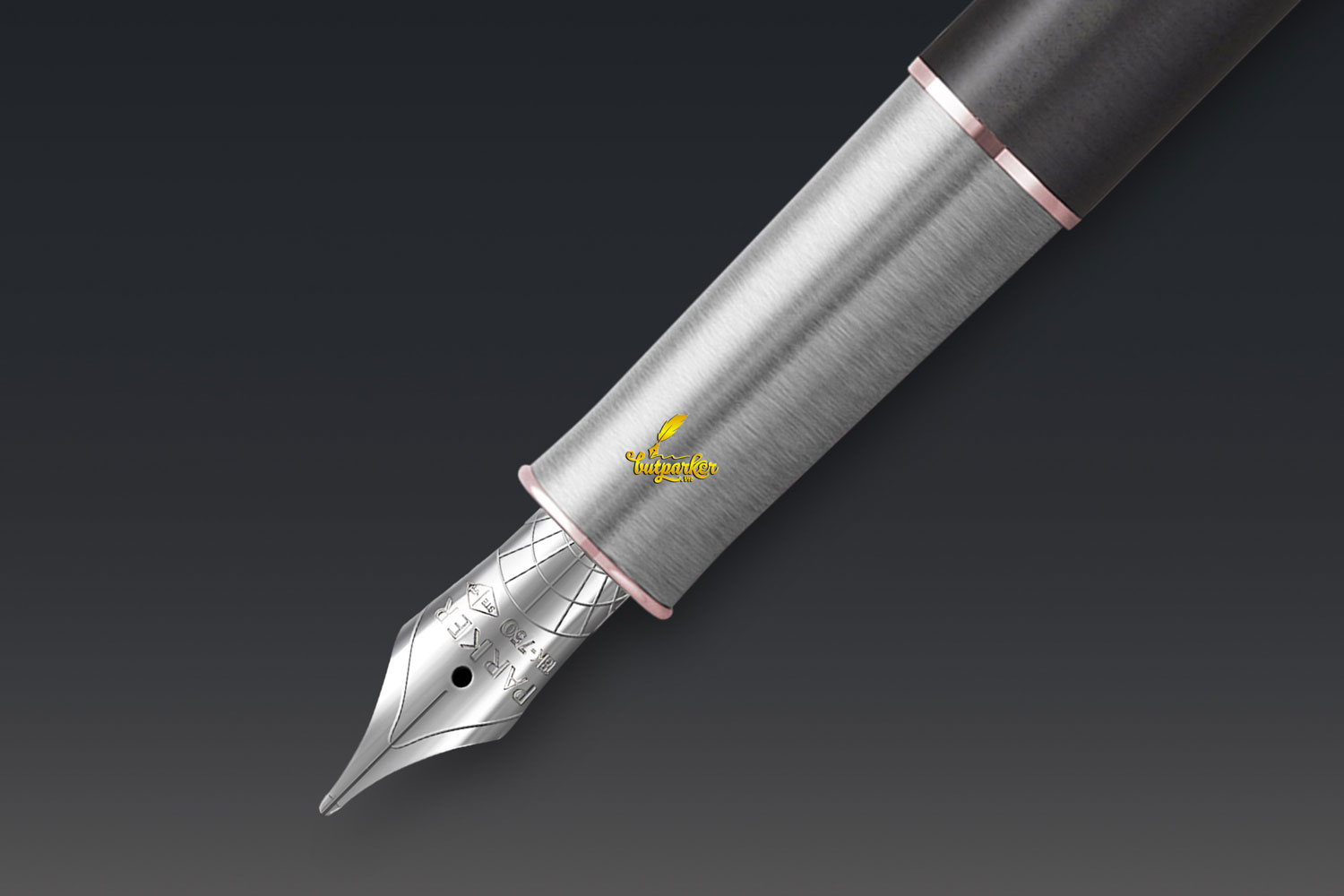 Bút máy Parker Sonnet Essentials Metal Grey PGT Fountain Pen 2119788