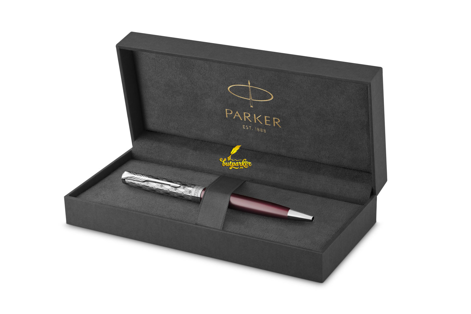 Bút bi Parker Sonnet Premium Metal Red CT Ballpoint Pen 2119783