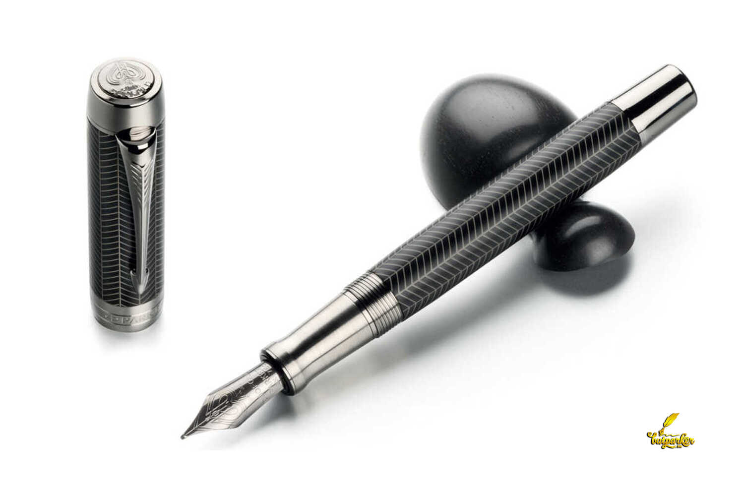 Bút máy Parker Duofold Prestige Black Chevron Centennial CT Fountain Pen 1945413