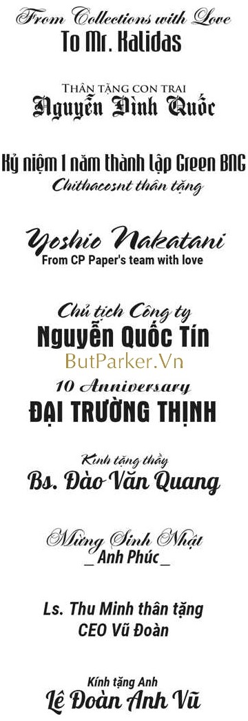 Khắc chữ theo yêu cầu