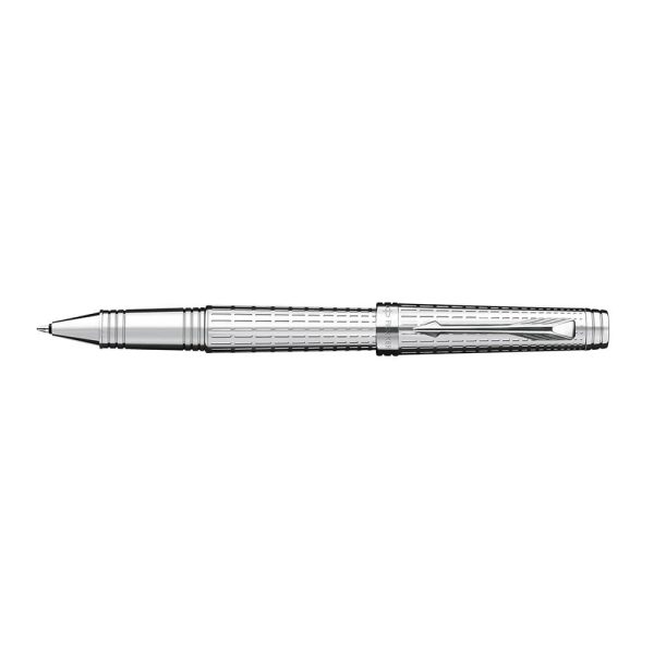 Bút dạ bi Parker Premier Deluxe Chiselling Silver Rollerball Pen S0887990