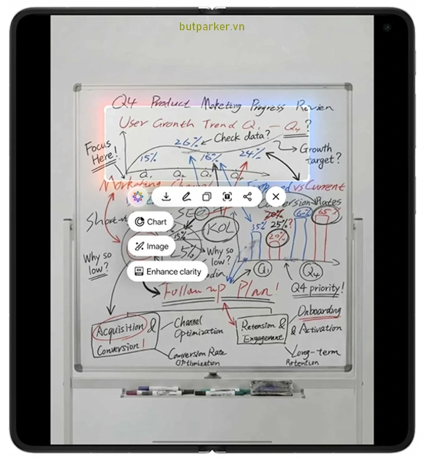 Làm việc với Bút thông minh AI Magic Pen và OPPO Find N6