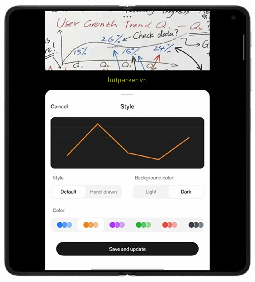 Làm việc với Bút thông minh AI Magic Pen và OPPO Find N6