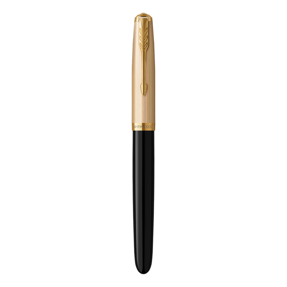 Bút máy Parker 51 Deluxe Black GT Fountain Pen 2123511 - Ảnh 3