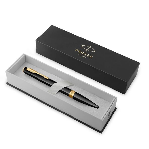 Bút Bi Parker Meridian Black Lacquer GT Ballpoint Pen 2231395