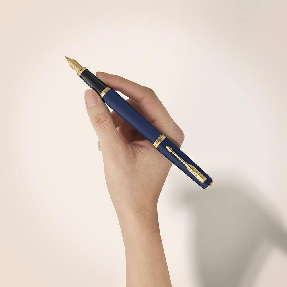 Bút máy Parker Meridian Blue Lacquer GT Fountain Pen 2231408 - Ảnh 6