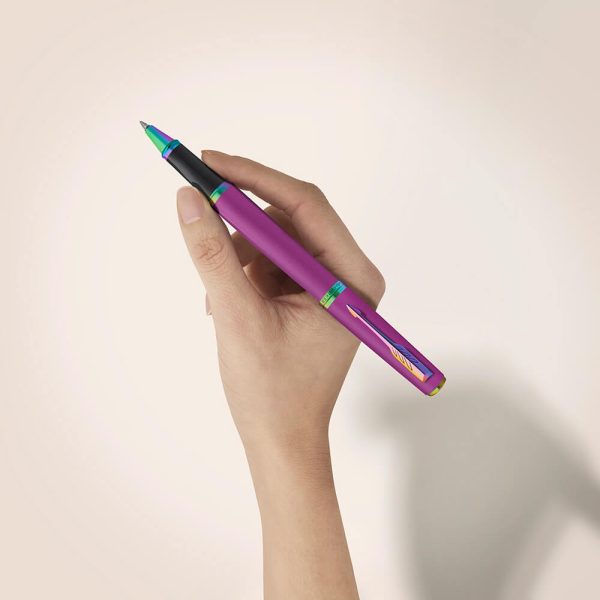 Bút dạ bi Parker Meridian Grape Lacquer Rainbow Trims Rollerball Pen 2247776