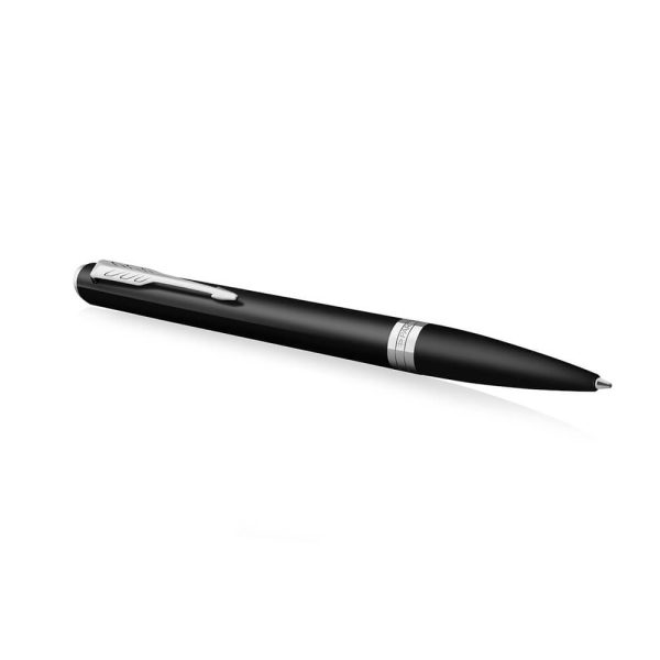 Bút Bi Parker Meridian Matte Black Lacquer CT Ballpoint Pen 2231407