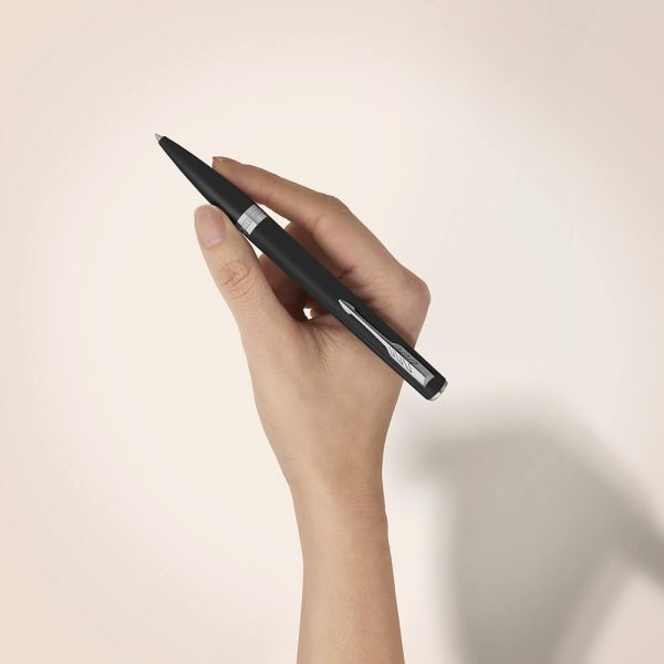 Bút Bi Parker Meridian Matte Black Lacquer CT Ballpoint Pen 2231407
