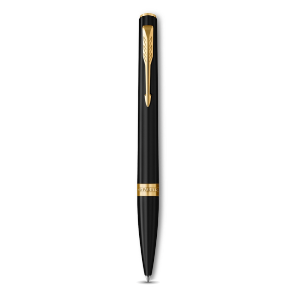 Bút Bi Parker Meridian Matte Black Lacquer GT Ballpoint Pen 2231403