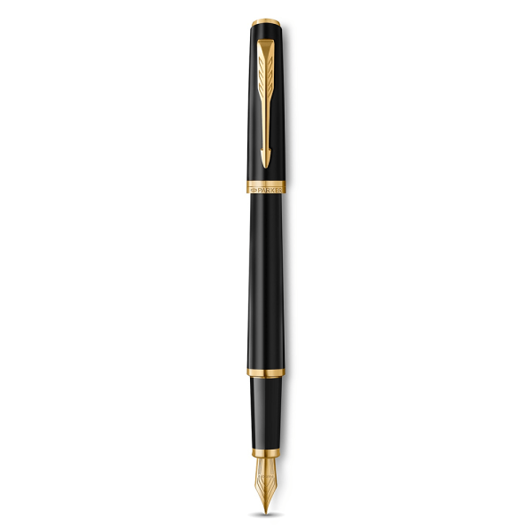 Bút máy Parker Meridian Matte Black Lacquer GT Fountain Pen 2231400