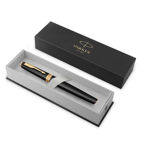 Bút máy Parker Meridian Matte Black Lacquer GT Fountain Pen 2231400