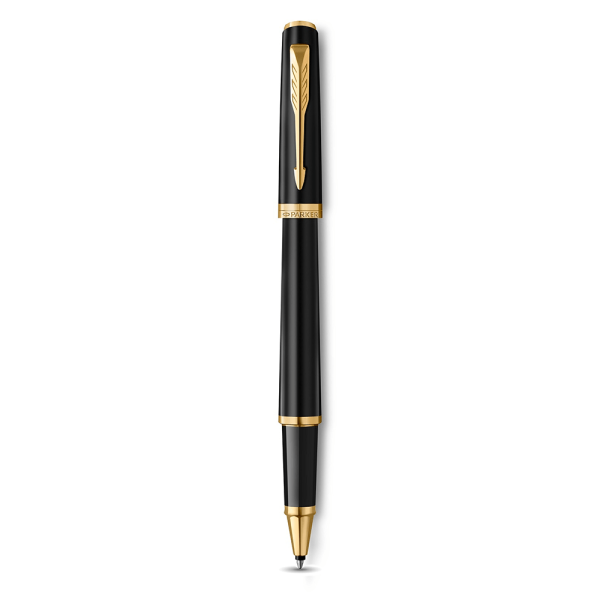 Bút dạ bi Parker Meridian Matte Black Lacquer GT Rollerball Pen 2231402