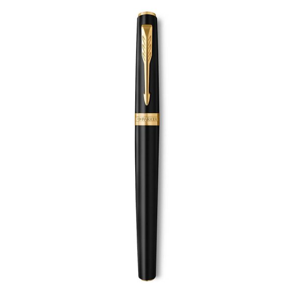 Bút dạ bi Parker Meridian Matte Black Lacquer GT Rollerball Pen 2231402