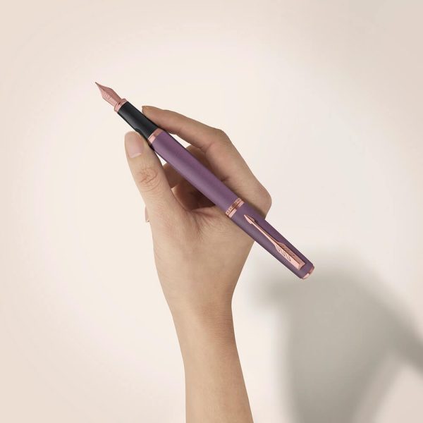 Bút Máy Parker Meridian Purple Lacquer GT Fountain Pen 2247762