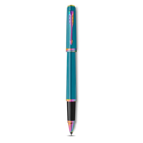 Bút Dạ Bi Parker Meridian Teal Lacquer Rainbow Trims Rollerball Pen 2247772