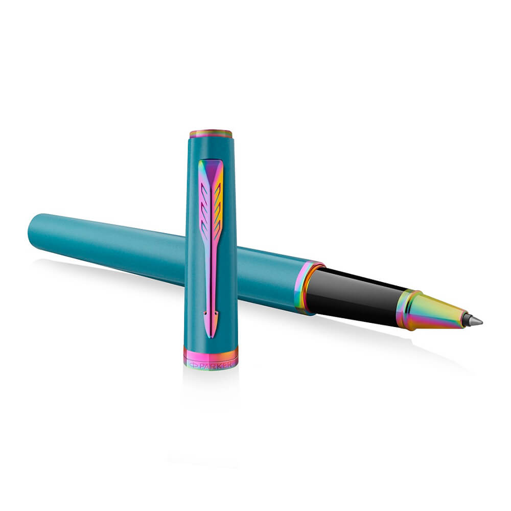 Bút Dạ Bi Parker Meridian Teal Lacquer Rainbow Trims Rollerball Pen 2247772