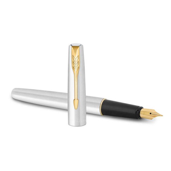 Bút máy giá rẻ Parker Frontier Stainless Steel GT Fountain Pen